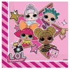 Parti Deco papirne salvete Lol 33k33cm