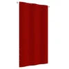 Balkonski zastor crveni 120 x 240 cm od tkanine Oxford