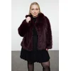 Trendyol Curve Claret Red Regular Fit Für Coat