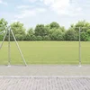 Heksagonalna ograda s betonskom osnovom 100 x 1,2 m Srebrna