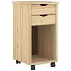 Vidaxl Gležnji kabinet Rjava 34 x 39 x 65,5 cm Masivna borovina