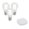 Komplet 3 pametnih E27 zatemnitvenih LED žarnic A60 7W 806LM 2700-6500K vklj. Zigbee Smart Hub