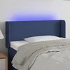 Vidaxl LED posteljno vzglavje modro 93x16x78/88 cm blago