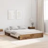 Krevet s ladicama Staro drvo 140 x 200 cm Konstruirano drvo