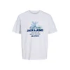 JACK & JONES Majica JJGRADIENT mornarska / svetlo modra / bela