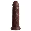 Pipedream King Cock Elite 8 Silicone Dual Density Cock Brown