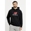 Mikina New Balance Athletics French Terry Logo Hoodie Black S