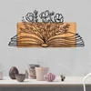 Aberto Design Zidna dekoracija Culture, 74x37 cm, Smeđe boje