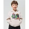 Sinsay - Dukserica sa štampom Minecraft - BEŽ