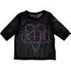 HIM Heartagram & Logo (Mesh) Black XS Ženske Majica