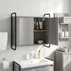 vidaXL Viseca kopalniška omarica Siva Sonoma 64 x 20 x 56,5 cm