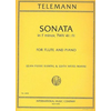 TELEMANN:SONATA IN F MINOR TWV 41:f1 FLUTE AND PIANO