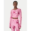 Versace Jeans Couture Majica  roza / svetlo roza / bela