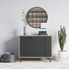 Hanah Home Komoda Waga 100x82x35cm Hrast-Antracit