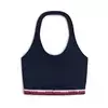 Tommy Jeans Top mornarska / živo rdeča / bela