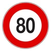 Nalepnica ograničenje brzine 80 855