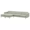 LANDSKRONA Sofa 5-sed, s lenjivcima/Gunnared svetlozelena/metal