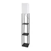 Brilagi - Stojeća lampa sa policama GRADUS 1xE27/40W/230V 150 cm crna/bela