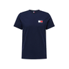 Tommy Jeans Majica ESSENTIAL mornarska / rdeča / bela