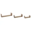 Polica zidna 3 kom 22x10x7, 32x10x8,5, 42x10x10 mdf natural- jja