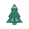 Christmas tree-shaped platter, porcelain, 25.5 x 20.5 cm, Christmas F