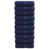 Premium ručnici za pranje SOLUND 10 kom tamnoplave boje 30x30 cm 600 g/m2