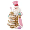 Festa bono 60 novogodišnja dekoracijadeda mraz roze 11cm ( 710307 )