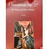 NADERMAN:3 SONATINAS OP.27 FOR HARP AND FLUTE (VIOLIN)