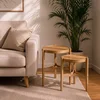 Hanah Home set od 2 umetnutih stočića Ren 2, hrast