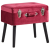 TABURE 50/46/35 cm crna, bordo