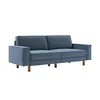ATELIER DEL SOFA Sofa sa 3 sedišta Sparrow 3 Ocean Blue Walnut