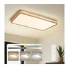 Brilagi - LED prigušiva svetiljka MOLINA SQUARE LED/128W/230V hrast 90x60 cm + daljinski upravljač