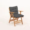 Hanah Home Baštenska stolica MYL04, 45x89x43 cm, Antracit