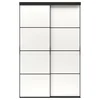 SKYTTA / MEHAMN Klizna vrata, kombinacija, crna/dvostrano bela, 152x240 cm