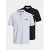 JACK & JONES Majica Josh, siva, črna
