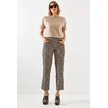 Bianco Lucci Womens Leopard Print Trousers MBMS007
