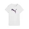 Puma GRAPHICS FLORAL CAT TEE, ženska majica, bijela 691912
