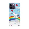 Silikonska maska za iPhone 14 Pro Max 6.7 Unicorn Print svetlo plava