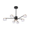 LED luster na stalku 6xLED/6W/230V 3000-6500K prečnik 59 cm zlatna/crna