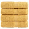 Premium ručnici za pranje SOLUND 4 kom zlatne boje 30x30 cm 600 g/m2