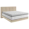 Carryhome POSTELJA BOXSPRING 160 cm x 200 cm , tekstil bež