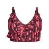 Swim by Zizzi Bikini zgornji del Skatrin ciklama/temno oranžna/pitaja