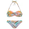 SUNSEEKER Bikini svetlo modra/majnica/oranžna