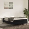 Madrac s džepičastim oprugama srednje tvrdoće crni 120x200x20 cm baršunasti