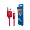 Xwave USB Micro 1.2m 2A Al /red mesh Kabl 2.0 na ,,uminium,upleten,crveni