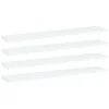 Police za knjige 4 kom bijele 60x10x1,5 cm konstruirano drvo