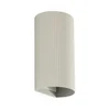 FARO 40544 - Zidno svetilo SOLE 2xGU10/8W/230V sivo rebrasto okruglo