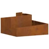 vidaXL vidaXL sadilnik 80x80x50 cm vremensko odporen jeklo, (22090258)