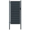 Vrata za ogradu PVC i čelik 100x204 cm Antracit