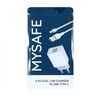 MySafe Ch24A punjač - 1m - Kabel tip C 2,4A - Bijela KP26676